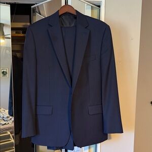 Men's Navy Lauren by Ralph Lauren Two-Button suit.